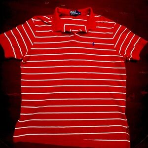 Polo Ralph Lauren Red Striped Polo Shirt